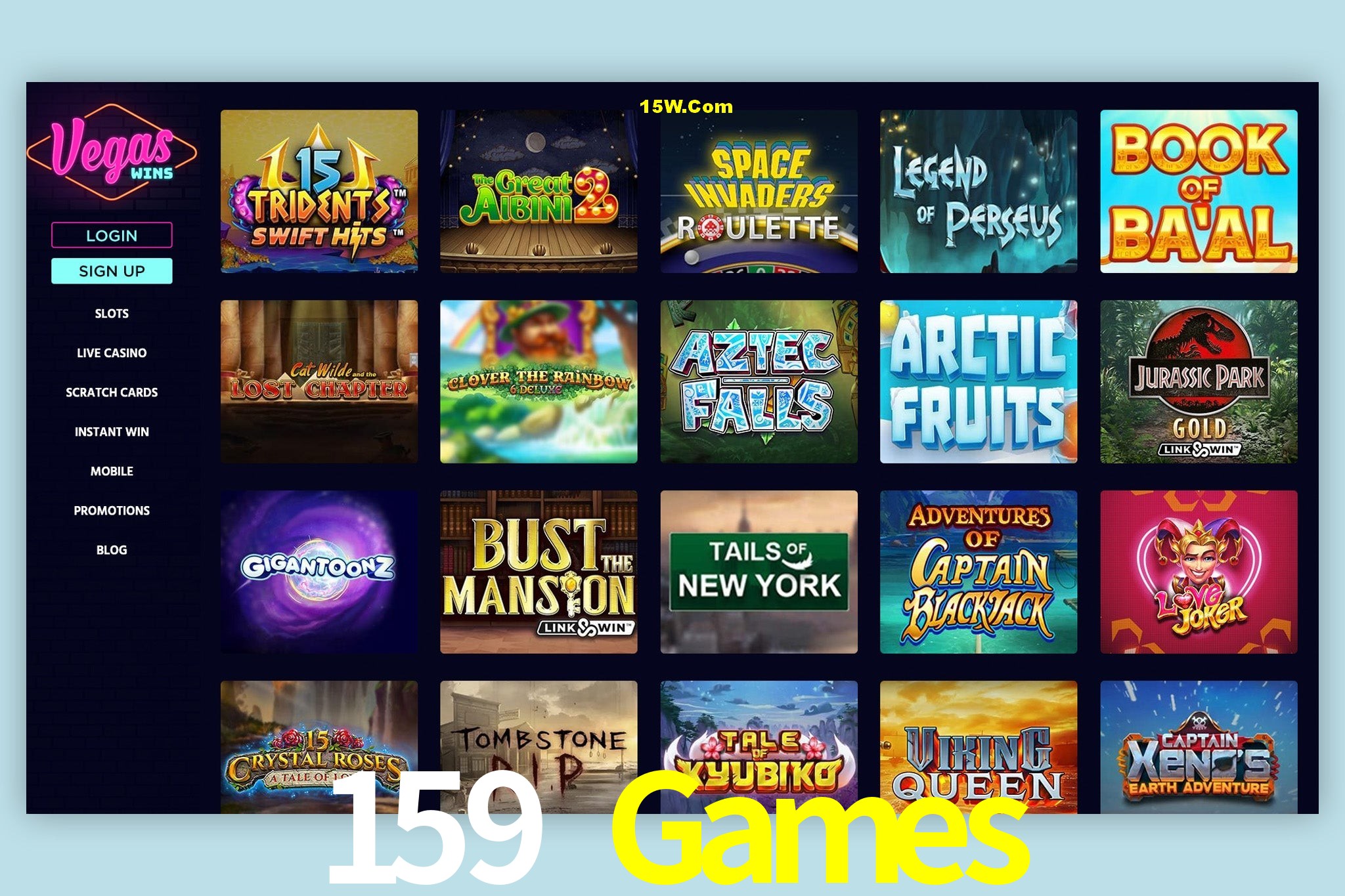 Bonus Features 159 Games